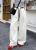 新款美式轻薄透气弯刀阔腿垂感松紧腰休闲裤 商品缩略图1