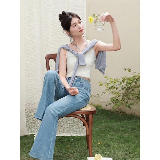 鹿向南【0407/00:00新品】蓝色牛仔裤 商品图2