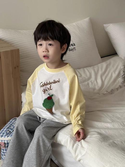 【全棉儿童T恤】儿童10色毛巾绣插肩T恤（2件起拍，单拍不发） 商品图2