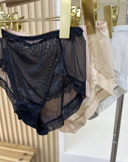 高腰蕾丝透气女士内裤4条装0228g07 商品图0