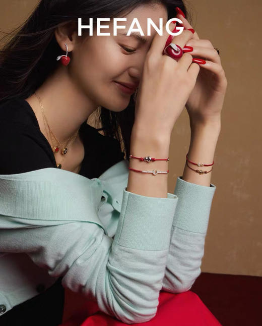 何方 葫芦红绳手链 商品图2