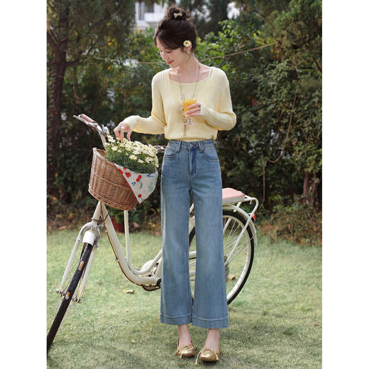 鹿向南【0407/00:00新品】蓝色牛仔裤 商品图4