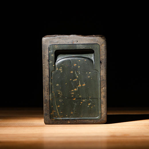 南北朝佛造像古砖镶嵌歙石制砚 商品图9