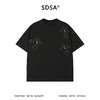 SDSA男装2026新款轻奢潮牌十字架刺绣字母设计圆领短袖T恤百搭 商品缩略图0