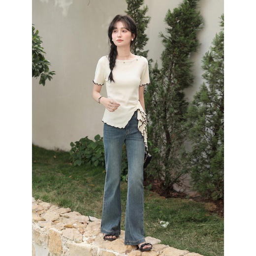 鹿向南【0407/00:00新品】白色T恤 商品图3