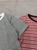 F040509夏季新款复古撞色条纹棉质圆领休闲短袖T恤 商品缩略图3
