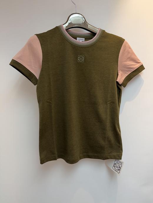 女款拼色logo短袖T恤zo014 商品图0