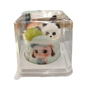 熊猫抱抱鸭蛋糕