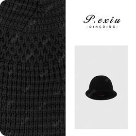 04-2潘依绣丁丁宠粉PanYiXiu/潘依绣秋冬氛围感穿搭时髦洋气针织毛线帽 CF1305