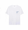 LOE-T 渐变刺绣口袋白T恤 商品缩略图0
