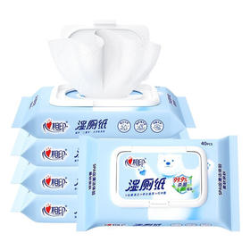 心相印湿厕纸40抽温和杀菌抑菌清洁卫生湿纸巾