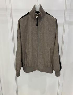 女款拼色立领外套zo014