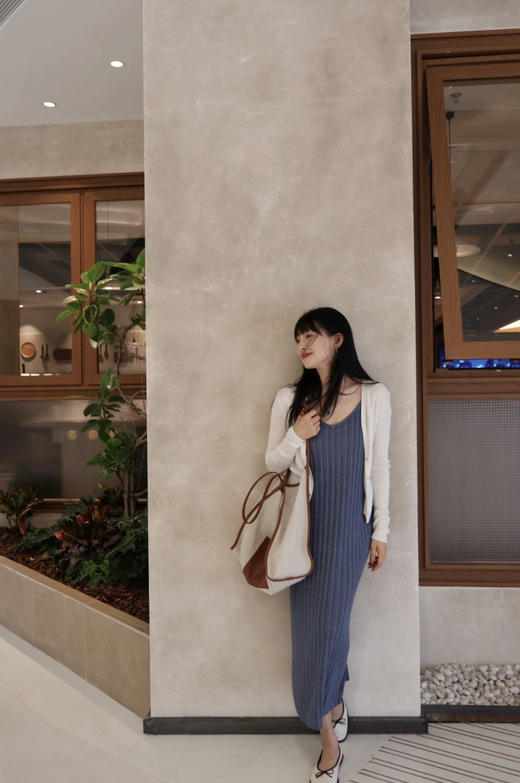 46-4 绝杀亏清 小禾女士丝麻针织吊带裙 商品图6