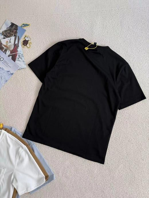 F040535宽松落肩剪裁软糯亲肤透气男女同款短袖T恤 商品图6