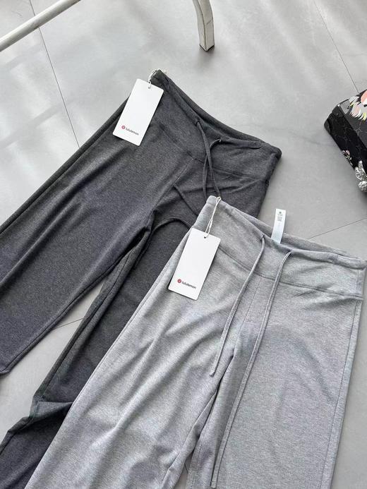 F040526夏季冰蚕丝高腰针织排汗透气显瘦休闲女士阔腿裤 商品图6