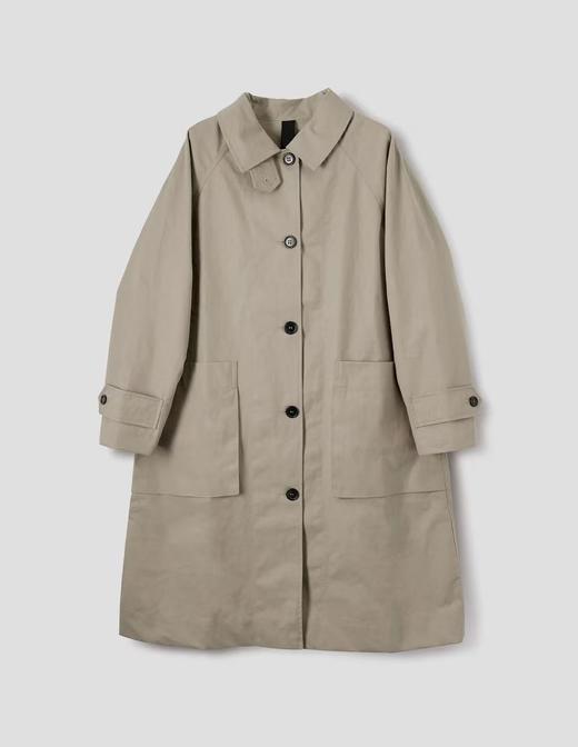 MHL 26SS 砂灰色/象褐色防泼水斜纹棉MAC工装长外套 商品图4