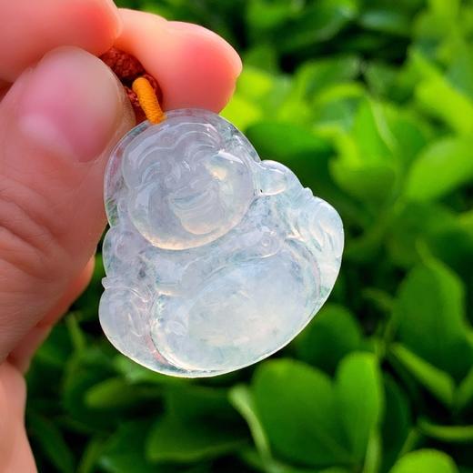 （特价）翡翠冰糯冰种弥勒佛 商品图4