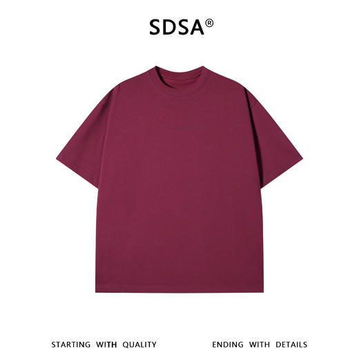 SDSA男装2026新款高贵轻奢美式胸前小字母印花圆领短袖T恤百搭潮 商品图3