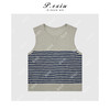 04-2潘依绣丁丁宠粉亚麻天丝凉感叠穿百搭条纹针织背心 C018 商品缩略图1