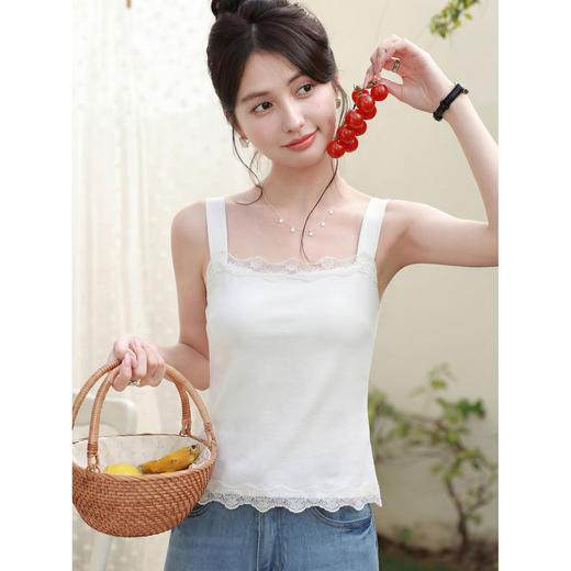 鹿向南【0407/00:00新品】米白色背心 商品图3