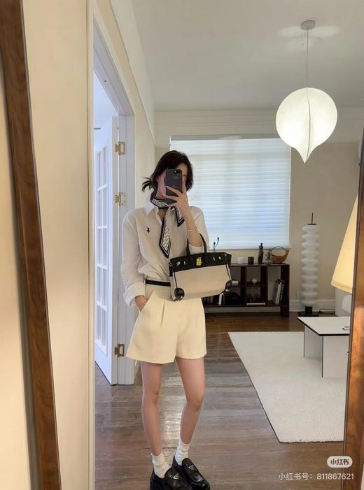 F040508复古松弛感刺绣衬衫宽松显瘦休闲百搭开衫上衣 商品图10