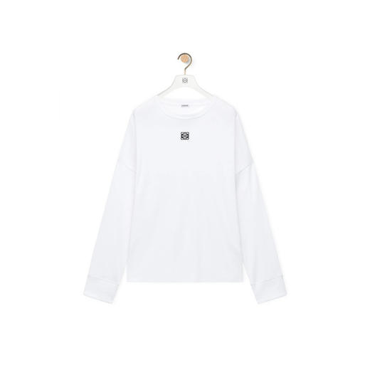 LOE-T 白色螺纹打底长袖 商品图0