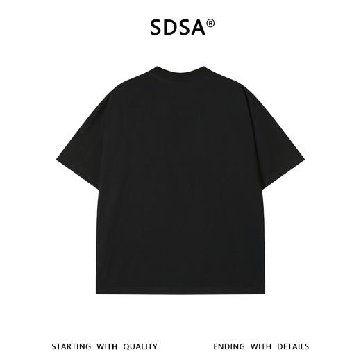 SDSA男装2026新款高贵轻奢美式胸前小字母印花圆领短袖T恤百搭潮 商品图1
