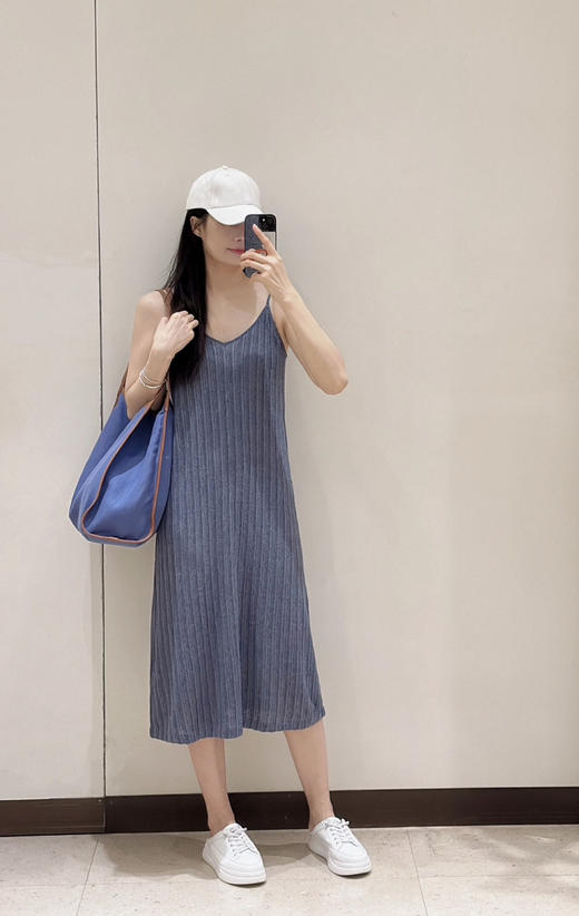 46-4 绝杀亏清 小禾女士丝麻针织吊带裙 商品图1