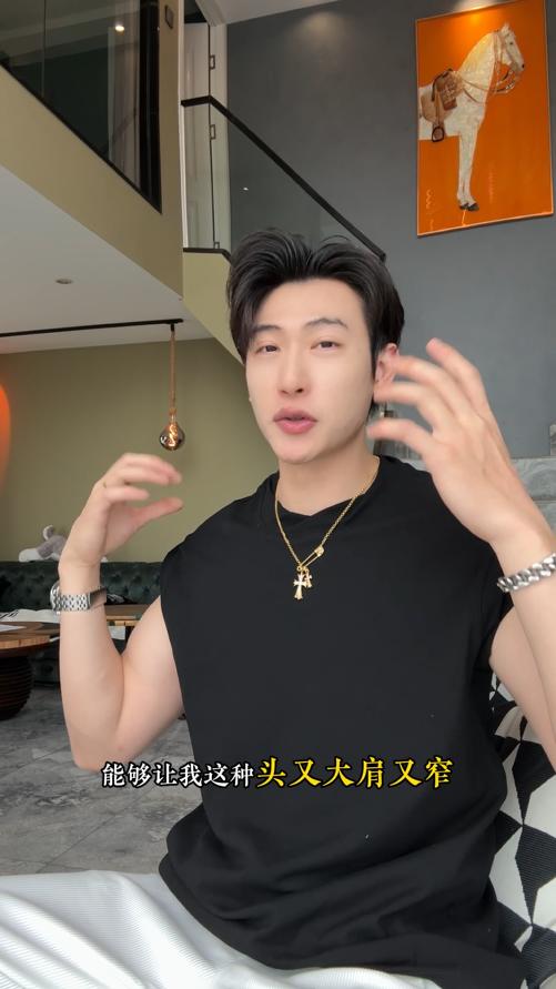 26025SDSA男装2026新款高贵轻奢潮牌纯色无袖立领短袖T恤百搭简约上衣 商品图0