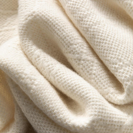 翻领条纹~山羊绒撞色条纹双拉链半高领羊绒针织开衫R260587 商品图4