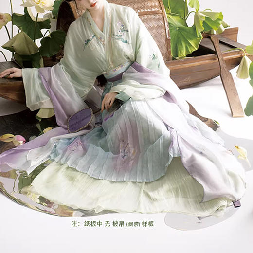 裁缝学苑AH141宋制天丝对襟衫合围裙齐腰破裙纸样女装四件套装样板图纸 商品图4