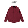SDSA男装2026新款高贵轻奢简约纯色下摆拼接纽扣连帽长袖衬衫百搭 商品缩略图0