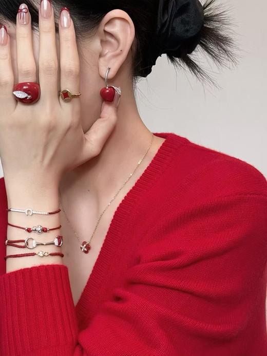 何方 财源滚滚红绳手链/星光马蹄扣红绳手链 商品图9