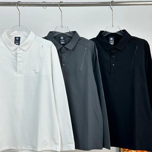 F040521春季新品透气速干都市通勤男士翻领长袖POLO衫 商品图1
