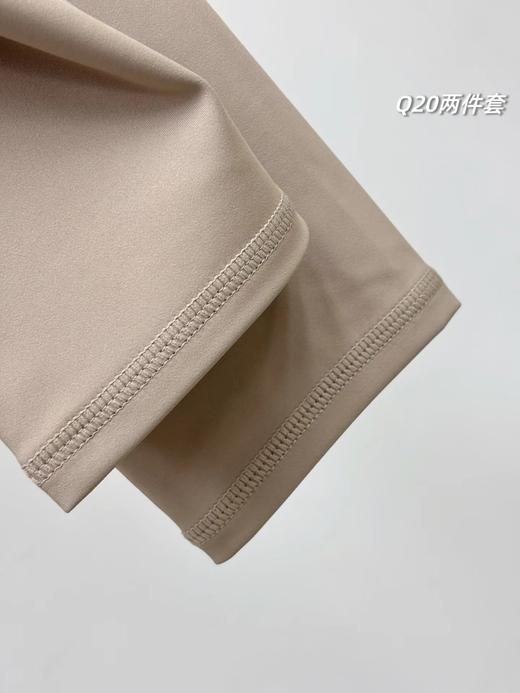 F040537双面云感塑型针织打底衫提臀收腹运动裤瑜伽裤套装 商品图12