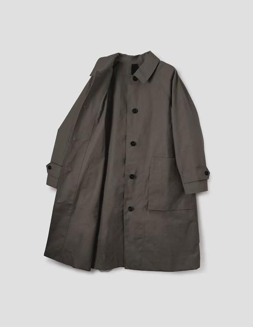 MHL 26SS 砂灰色/象褐色防泼水斜纹棉MAC工装长外套 商品图12