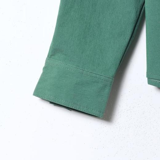 SDSA男装2026新款高贵轻奢日系褶皱刺绣纯色连帽长袖衬衫百搭舒适 商品图3