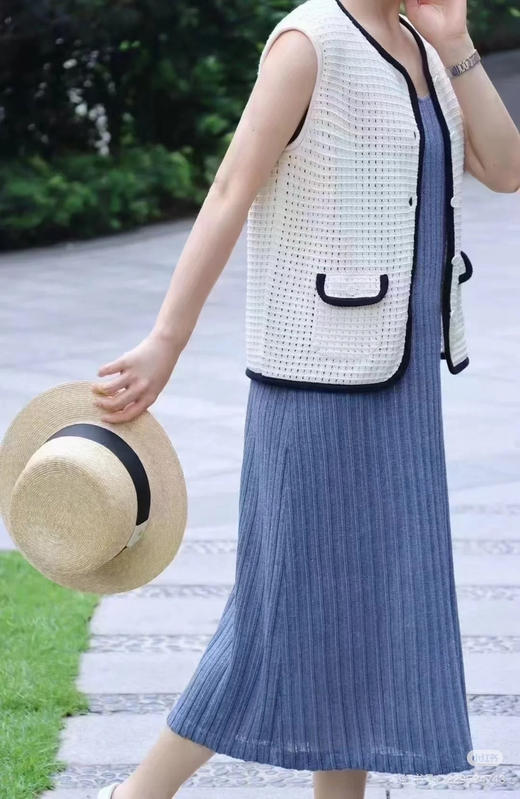 46-4 绝杀亏清 小禾女士丝麻针织吊带裙 商品图9