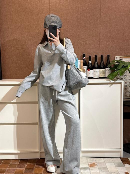 小马抽绳微喇慵懒松弛感阔腿裤卫裤 商品图5