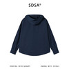 SDSA男装2026新款高贵轻奢简约纯色下摆拼接纽扣连帽长袖衬衫百搭 商品缩略图1