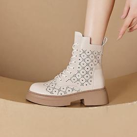 马丁靴单靴英伦风短靴新款复古真皮厚底靴子2805-0