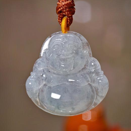 （特价）翡翠冰糯冰种弥勒佛 商品图9