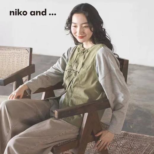 F040502春夏新款复古系带毛边牛仔无袖马甲新中式通勤外搭上衣 商品图8