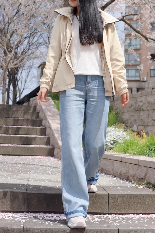 【复古时尚  一条穿出大长腿】高弹直筒牛仔裤  面料弹性足、新裤型 特别显瘦 白色也很好看 商品图0