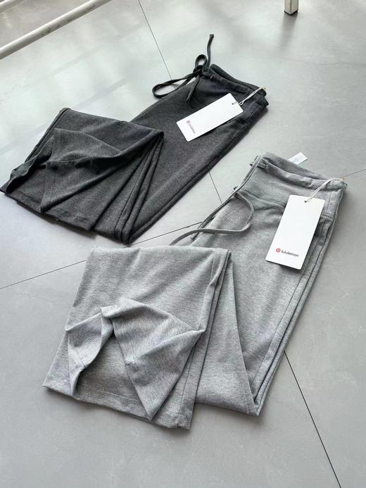 F040526夏季冰蚕丝高腰针织排汗透气显瘦休闲女士阔腿裤 商品图1