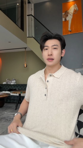 3601SDSA男装2026新款高贵轻奢老钱风纯色polo领针织短袖T恤百搭时尚