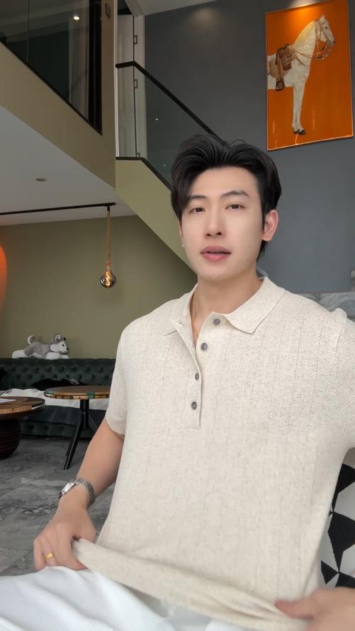 3601SDSA男装2026新款高贵轻奢老钱风纯色polo领针织短袖T恤百搭时尚 商品图0