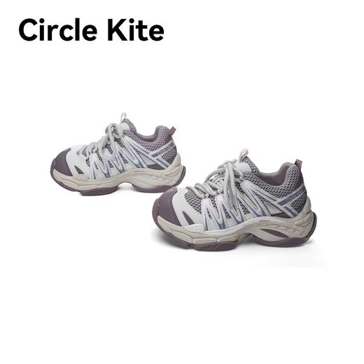 F040515复古机能少女感融合透气网面厚底增高老爹鞋 商品图0