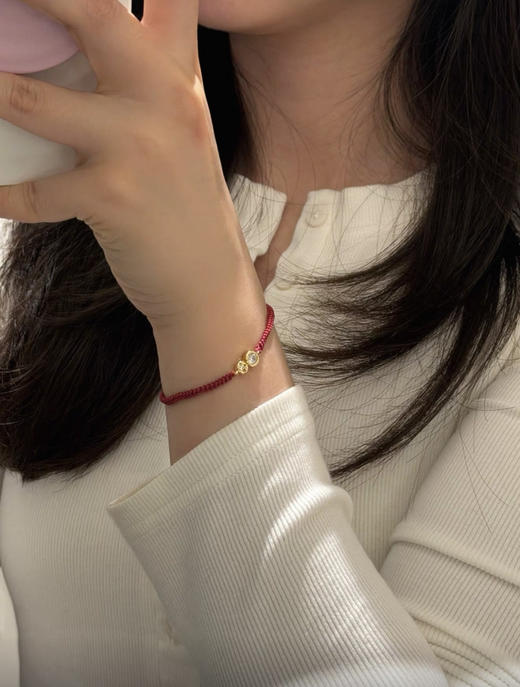 何方 葫芦红绳手链 商品图3