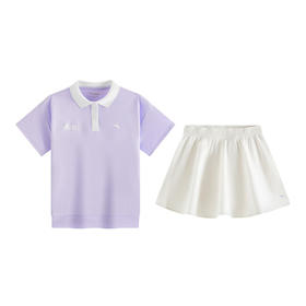 MJ| 安踏儿童女小童运动套装2026春季上新透气舒适女孩简约户外两件套